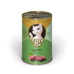 KITTY Cat Paté Agneau 6 x 400 g, Nourriture Humide pour Chat, sans céréales, avec Taurine, Huile de Saumon et Moule aux orles Vertes, Aliment Complet à Haute teneur en Viande, fabriqué en Allemagne