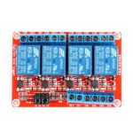 4 channels Relay Module Optocoupler Isolation High and Low Level: 12V