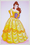 Vervaco Diamond Painting Kit: Disney Belle, Multi-Colour, 25.5 x 25.5cm