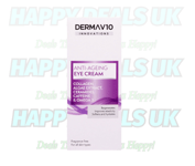 DermaV10 Innovations Anti-Ageing Eye Cream -Collagen Algae Extract Caffeine 15ml