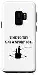 Coque pour Galaxy S9 Il est temps d'essayer un nouveau sport père et fils partenaire de pêche garçon