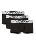 Calvin Klein - Men's Underwear Multipack - Low Rise - Calvin Klein Trunks 3 Pack - Signature Waistband Elastic - Black - Size L