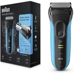 Rasoir électrique BRAUN Series 3 ProSkin 3040s Wet & Dry rechargeable - Bleu