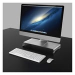 Skärm- och Laptopställ i Aluminium - Silver