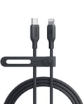 Câble Iphone Usb C Vers Lightning, 541 Câble Certifié Mfi 1.8 M, Câble De Charge Rapide Biosourcé Pour Iphone 13 13 Pro 12 11 X Xs Xr 8 Plus (Chargeur Non Inclus), Noir Fantôme