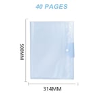 Folder Storage Book Paper Storage Bag Paper Bag Semi-Transparent Information Book.