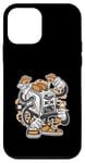 Coque pour iPhone 12 mini dessin animé, grille-pain