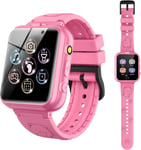 Montre Intelligente Enfants 24 Jeux - Musique Mp3 Montre Enfants Fille Garçon, 2 Caméra, Alarme, Podomètre, Vidéo, Calculatrice, Enfant Jouets Éducatifs Smart Watches 3-12ys