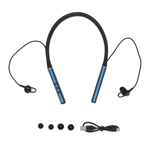 Bluetooth hörlurar för nackband Trådlösa HiFi Stereo Bass Magnetiska Nackbandshörlurar för utomhussport Träning Blå