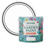 Rust-Oleum White Mould-Resistant Garden Paint In Satin Finish - Cotton (WHITE) 2.5L