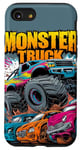 iPhone SE (2020) / 7 / 8 Monster Truck Crushing Cars Art for Monster Truck Lovers Case