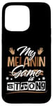 Coque pour iPhone 15 Pro Max Melanin Game Black Queen Afro Women Black History Month Girl