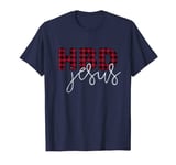 Happy Birthday Jesus Christmas Shirt Buffalo Plaid Tshirt T-Shirt