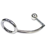 Rouge Stainless Steel Cock Ring & Anal Probe Mens Solid Metal Butt Plug Erection
