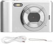 Appareil Photo Numérique, Mini Caméra 4K Ultra HD pour la Photographie Vlogging, 44MP 1080P Zoom 16X, écran IPS 2,4 Pouces, Lumière de Remplissage Intégrée, Appareil Photo de