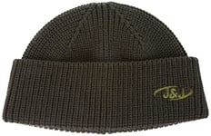 JACK & JONES Men's Jacair Short Beanie Knitted hat, Forest Night, One Size