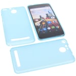 Bag for Archos 50f Helium Phone Case Protection Cover TPU Rubber Blue