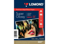 Sourcing Lomond Premium Photo Paper Super Glossy 260 G/M2 10X15, 500 Sheets, Bright