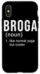 iPhone X/XS Broga yoga for real Men matching bros Namaste Boys Bromance Case