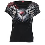 Spiral Direct Womens/Ladies Life And Death Cross T-Shirt - S