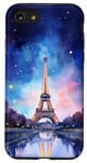 Coque pour iPhone SE (2020) / 7 / 8 Paris France Tour Eiffel Vintage French Souvenir Aquarelle