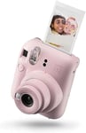 Fujifilm instax Mini Appareil Photo instantané 12, Exposition Automatique avec Objectif Selfie intégré, Rose Fleuri