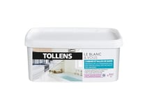 Tollens - Peinture Blanche Salle de bain - Résiste à l'Humidité et aux Moisissures - Velours - Blanc 2L = 24m2