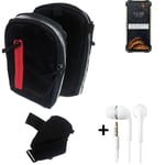 Shoulder bag / holster + earphones for Doogee S88 Pro Belt Pouch Case