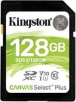 Kingston Sds2/128Gb Canvas Select Plus Carte Sd Class 10 Uhs-I 128 Go