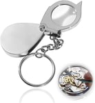 Loupe Bijoutier - Loupe Grossissante Verre 30 x 21 mm Bijoux Antiquités Lentille Oculaire - 30x Loupe de Poche - Pliable en Verre - Loupe Botaniste.[S770]