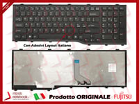 Clavier pour Notebook FUJITSU Lifebook MP-11L63US-D85W Avec Adhésifs IN Italien