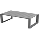 Hesperide - Table basse de jardin rectangulaire Allure graphite 130x70x36cm en aluminium traité époxy - Hespéride