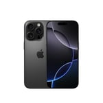 Apple iPhone 16 Pro 256 GB: 5G Mobile phone with Camera Control, 4K 120 fps Dolby Vision and a Huge Leap in Battery Life. Works with AirPods; Black Titanium