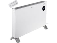 Adler Convection Fan Heater Lcd With Remote Control | Convection Heater | 2000 W | Number Of Power Levels 3 | White | Ipx24