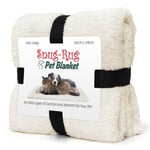 Snug Rug Pet Filtar Pläd Fleece Sherpa Soft Varma Fleecefiltar för hundar och katter, krämfärgade, stora, 127 x 178 cm