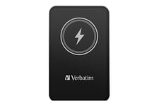 Verbatim Charge 'n' Go trådløs power bank - magnetisk montering - Li-pol - 24 pin USB-C - 20 Watt