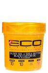 x3 ECO Style Gold Hair Gel Olive Oil Shea Butter Black Castor Flaxseed 1.6oz