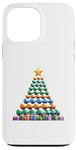 Coque pour iPhone 13 Pro Max Christmas Tree Haltère Poids Haltérophile Gymnase