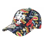 Casquette Enfant NY Noire et Jaune Fashion Baseball Bang Boum de 7 à 11 ans-Tai