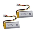 2pcs 3.8V 1000mah 3.8Wh Li Battery 822048 For Roku Pro Voice Remote Controller