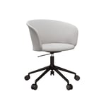 HEM - Kendo Swivel Chair 5-star Castors - Porcelain/Black - Skrivbordsstolar