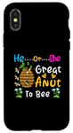 Coque pour iPhone X/XS He or She Great Aunt To Bee Révélation du sexe des abeilles