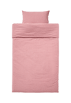 Åhléns Home Bäddset i bäckebölja MINI GINGHAM 150x210 cm Rosa