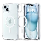 CYRILL by Spigen UltraSheer Mag Compatible with iPhone 15 Plus Case [MagSafe] - Crystal Clear