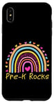 iPhone XS Max First Day Of Pre-K Rocks Teacher Rainbow Case