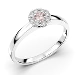 Festive Bella morganit halo-diamantring 14-606-015M-VK-HSI1