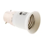 Zenith Adaptateur de Douille mâle B22 en Femelle E27, Blanc