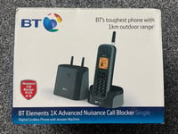 BT Elements 1km Long Range Cordless Telephone Answering Machine Water Dust Proof