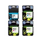 4 Genuine HP 932 933XL Ink Cartridges for OfficeJet 6100 6600 **BLACK STANDARD