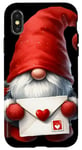 Coque pour iPhone X/XS Valentines Gnome Dad Heart Love Letter For Valentines Day